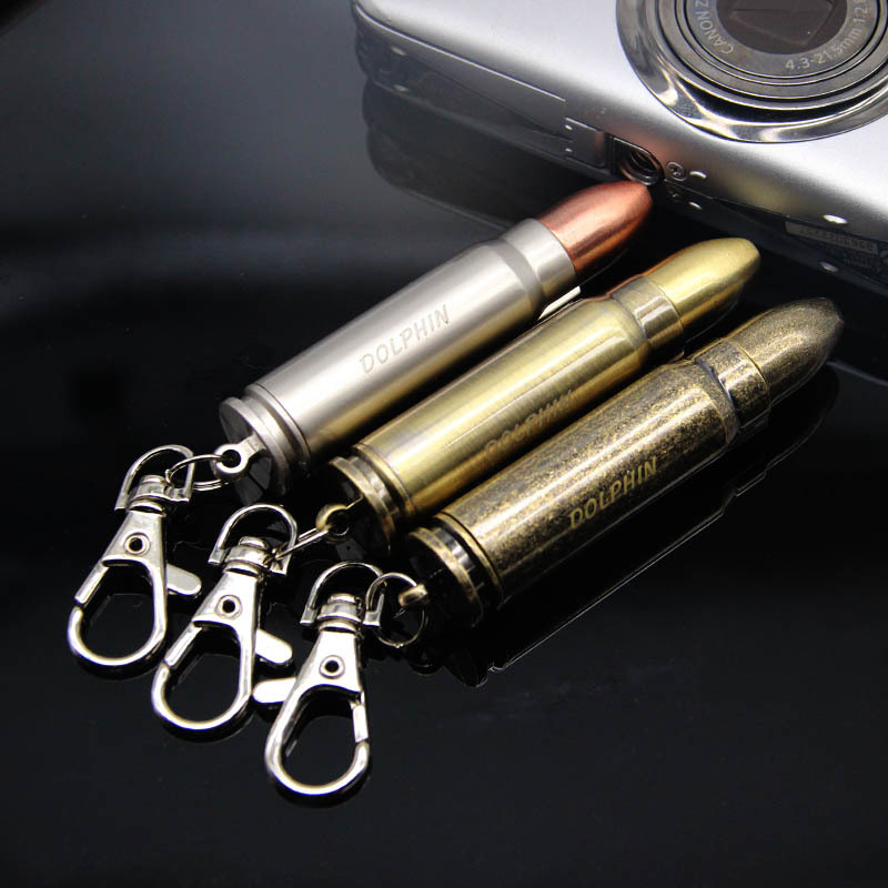 万次火柴hy-610创意子弹头挂件钥匙扣 军事收藏防水户外用品代发