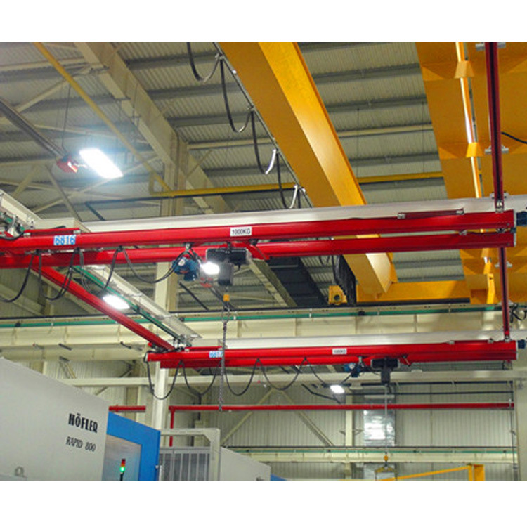 钢制铝合金kbk轨道轻型起重结构工厂生产输送轨道配件小车电缆