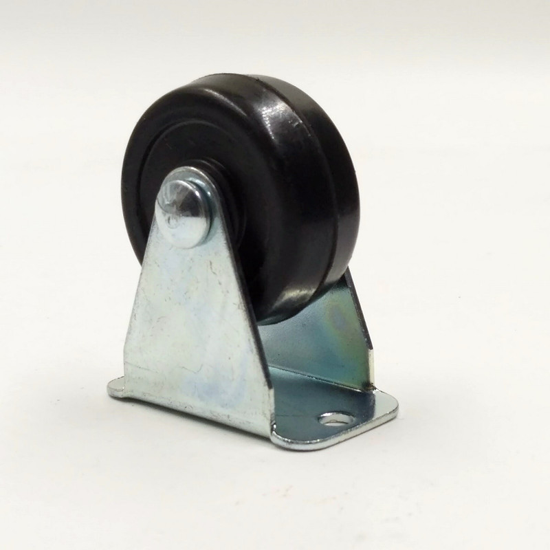 橡胶轮厂家直销 1.25寸脚轮批发 定向轮子 硬橡胶脚轮 万向轮