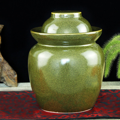 20斤装大号酸菜泡菜坛子腌菜肉缸景德镇陶瓷腌菜缸泡椒罐密封罐子