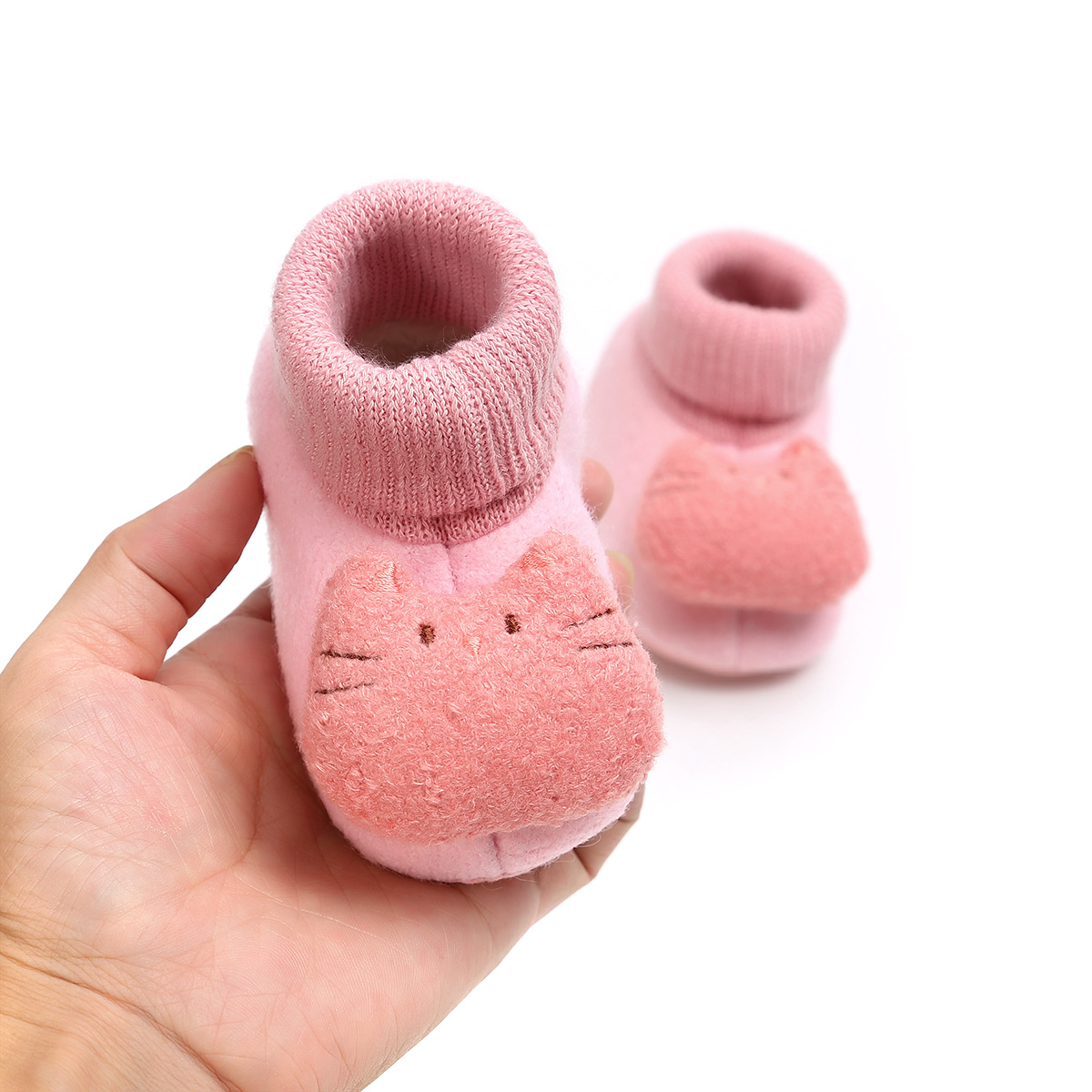 冬款卡通加绒保暖婴儿鞋 保暖鞋棉鞋宝宝鞋学步鞋不掉鞋