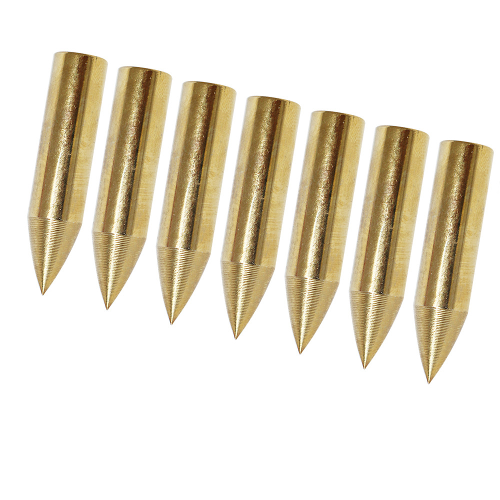 金色练习箭头 外套式竹木箭箭头传统弓箭镇宅收藏箭头