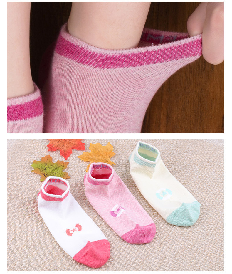 卓东船袜女薄棉短袜夏季学生袜无骨缝合星星款百搭女士浅口短筒袜