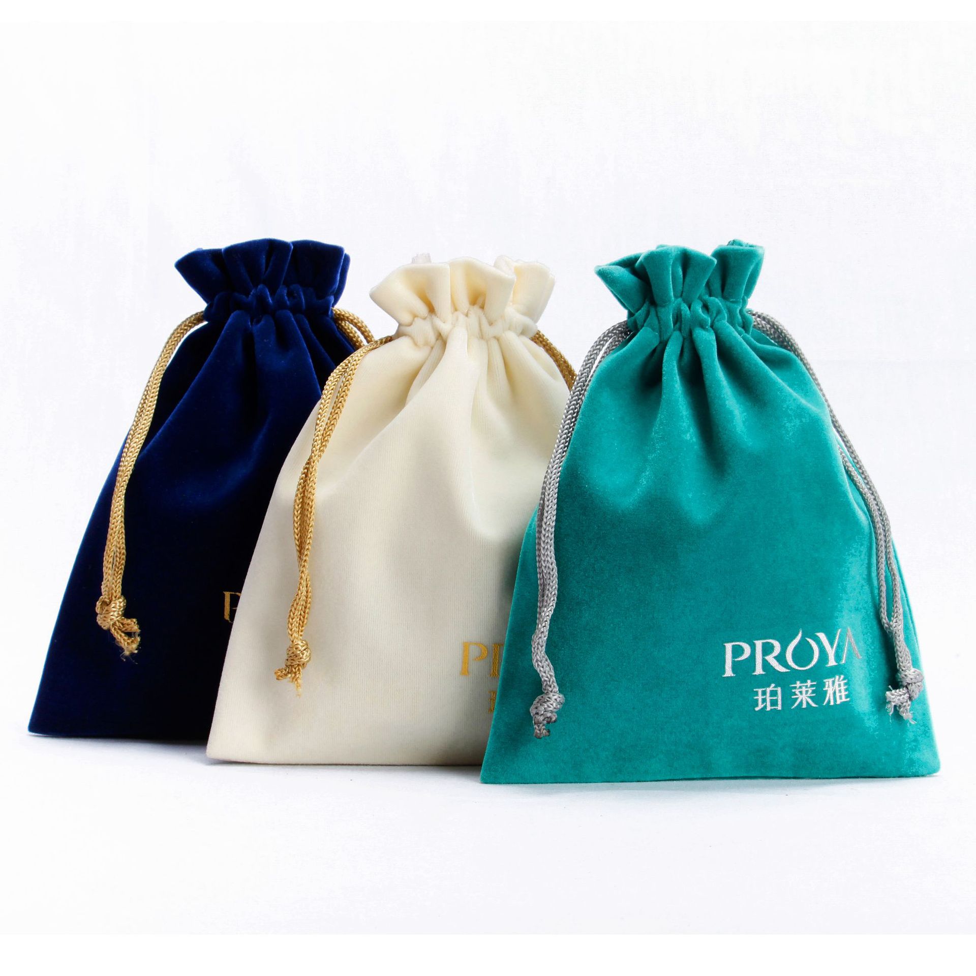 厂家定做绒布袋化妆品珠宝首饰礼品包装丝绒束口袋