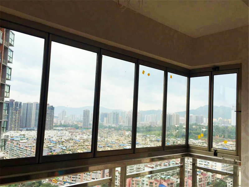 上耀 耀华 家系列阳台窗 新型有框景观 铝合金防盗 全敞开阳台窗