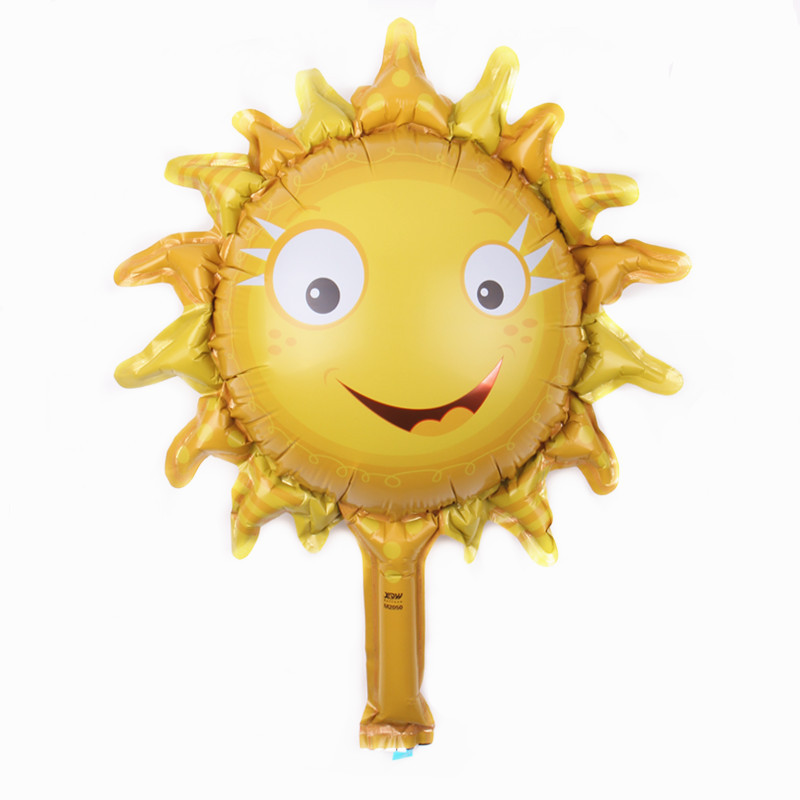 New Mini Smiley Face SUNFLOWER Aluminum Balloon Wedding Room Wedding Ceremony Set Valentine's Day Party Decoration