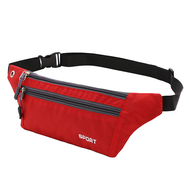 Running Pouch Belt Bag Cell Phone Case Coin Purse Men's and Women's Plaid Invisible Body Sports Waist Bag New Women's Bag