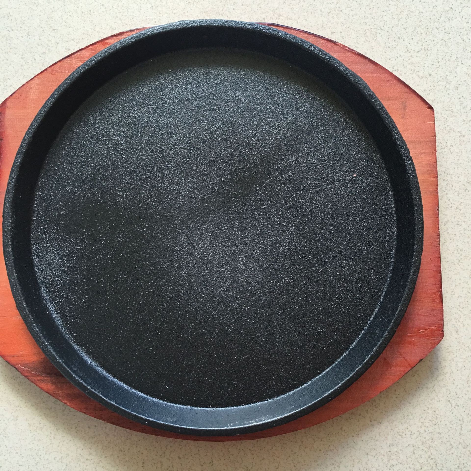 厂家直供铁板圆盘 烧烤盘 牛排铁板 铸铁牛排盘 煎盘