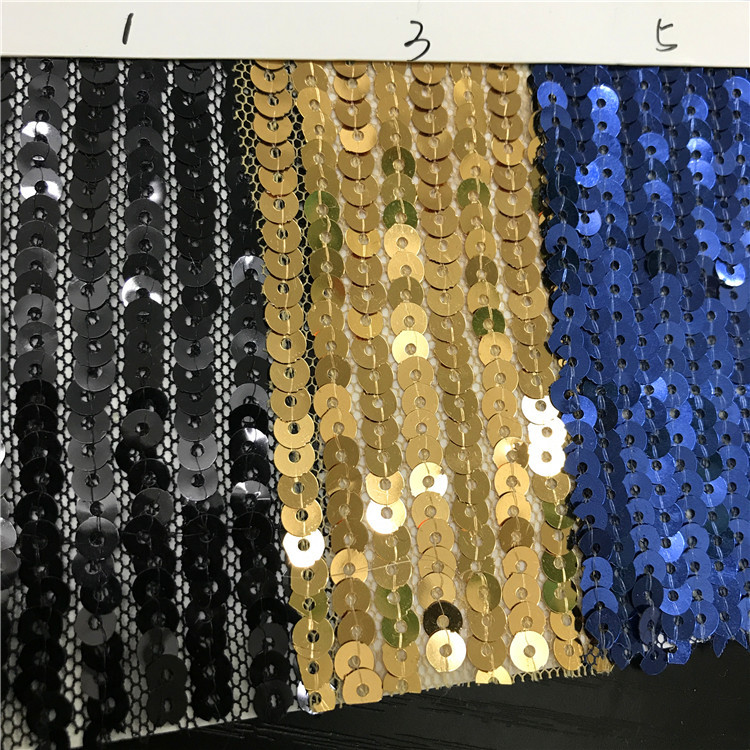 珠片布 5mm双面翻片幻彩亮片布料 箱包抱枕演出服装珠片绣花布
