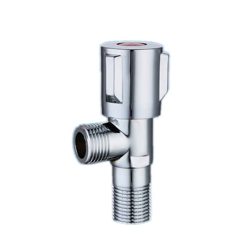 黄铜三角阀 红冲三条轮角阀 热水器马桶止水阀冷热标厂家直销