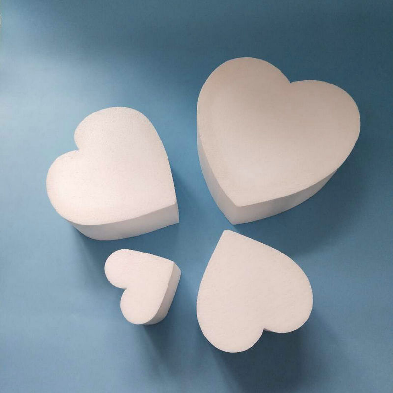 翻糖蛋糕裱花练习模具 假体泡沫蛋糕胚模型 烘焙泡沫心形蛋糕模型