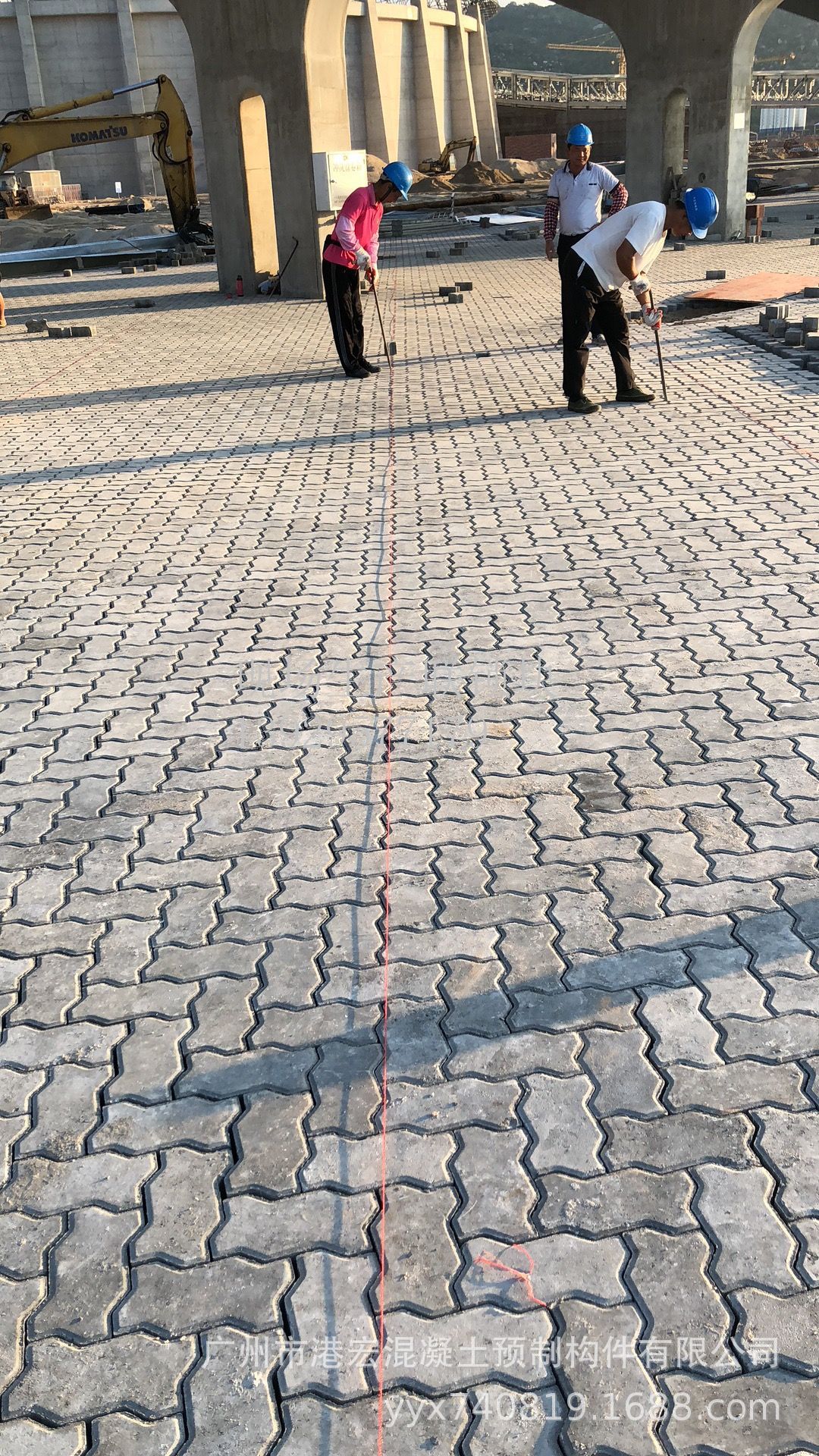 港宏联锁块加工安徽联锁块现场生产联锁块价格驭合连锁块