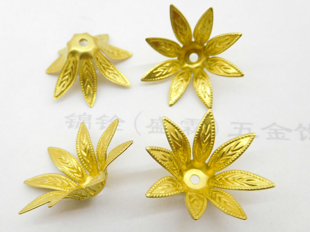 铜花片大花瓣铜片五瓣花片diy饰品497