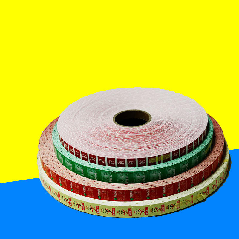 淋膜茶叶三角包热封型吊牌 袋泡茶八角三角吊牌 通用茶字印制标签