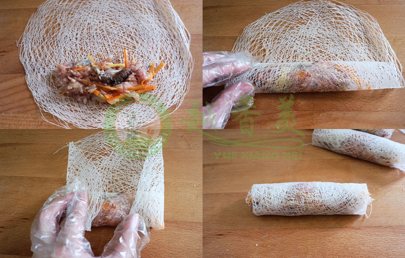 越母娘越南全意黄白网皮越南米网皮丝网皮薄饼春卷16/18/22cm200g