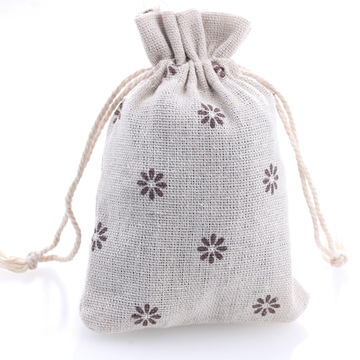 束口棉布袋 印logo跨境专供 现货 棉麻袋空袋子 手工肥皂珠宝首饰-阿