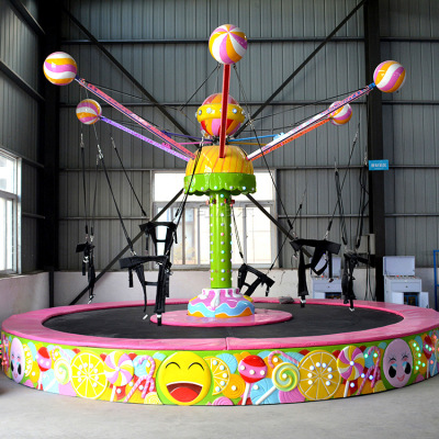 新款旋转蹦床家用儿童室内宝宝弹跳床小孩成人家庭玩具