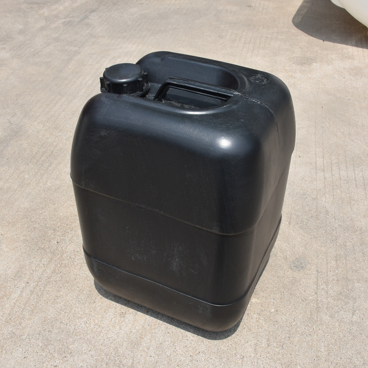 鑫兰翔25kg黑色pe塑料桶方形25升工业黑桶25l遮光桶避光桶