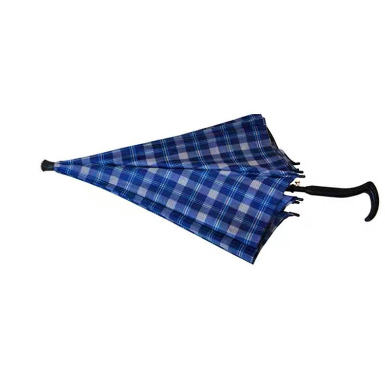 天堂伞147e拐杖伞加固登山户外遮雨伞防滑晴雨伞格子伞