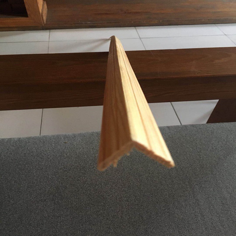 厂家直销免漆阳角线扣板角扣板实木线条桑拿板阳角线大量批发