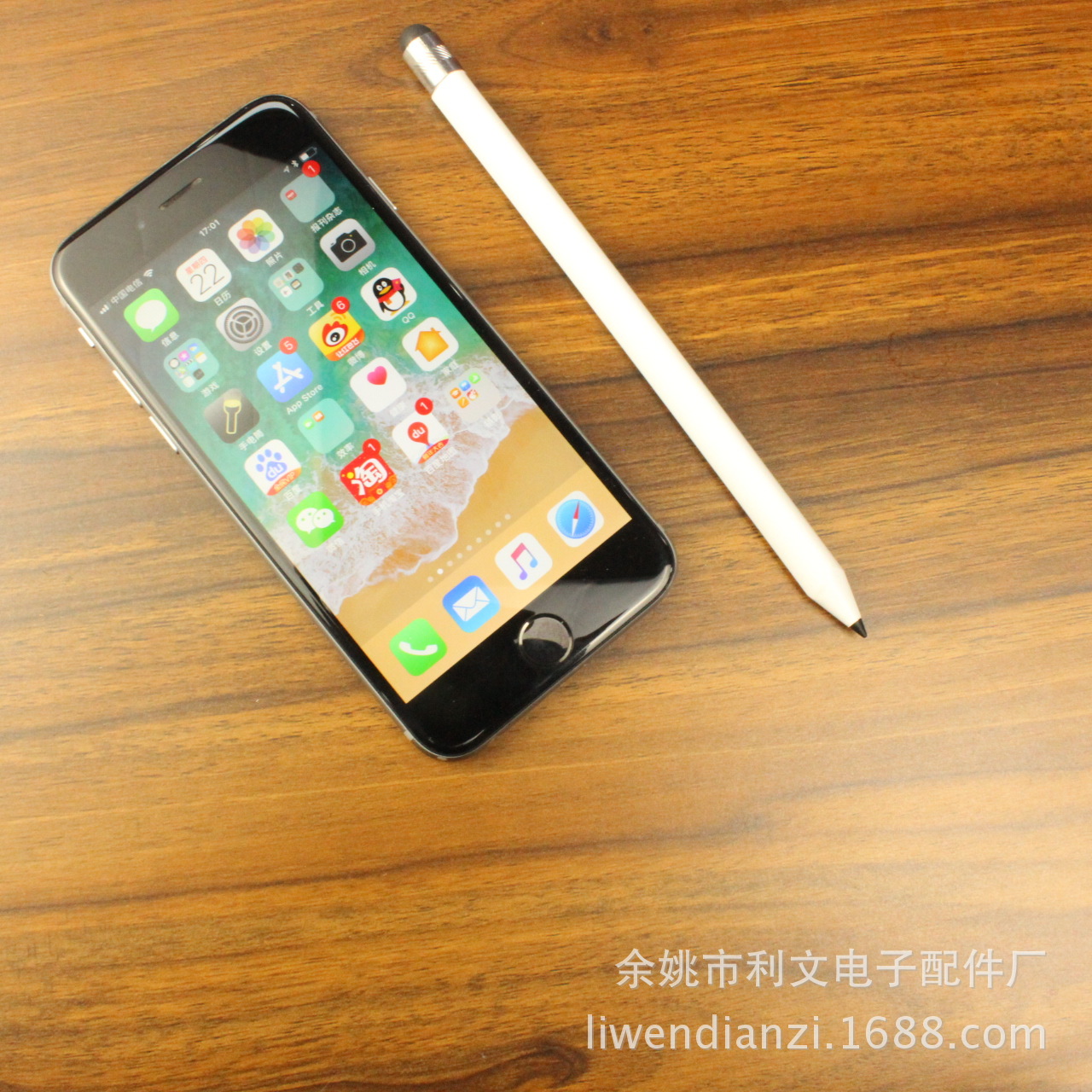 新品手机触屏笔 跨境电商电容笔 三角笔杆触摸笔仿铅笔