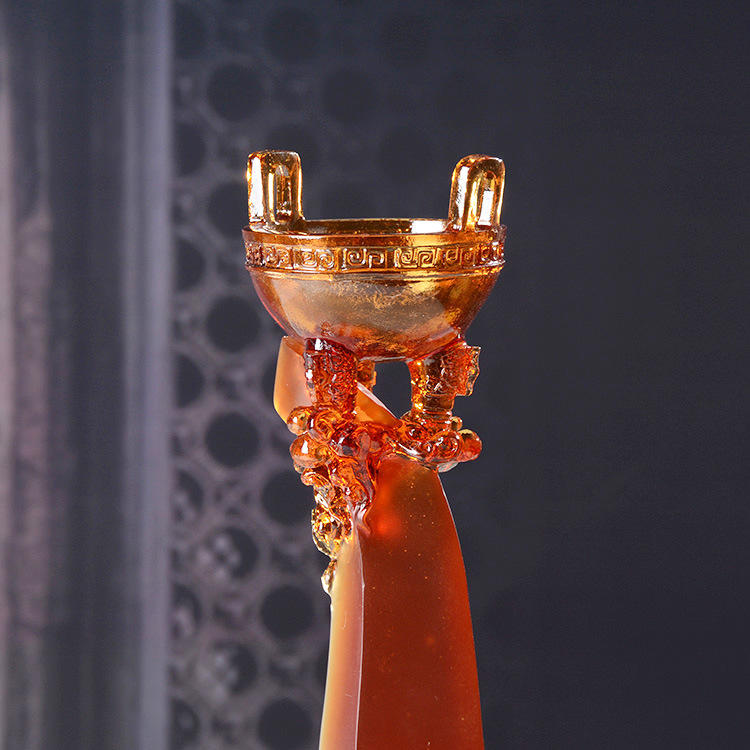 华鼎奖杯比赛颁奖庆典文化时尚创意高档琉璃奖杯辉煌鼎盛源头厂家