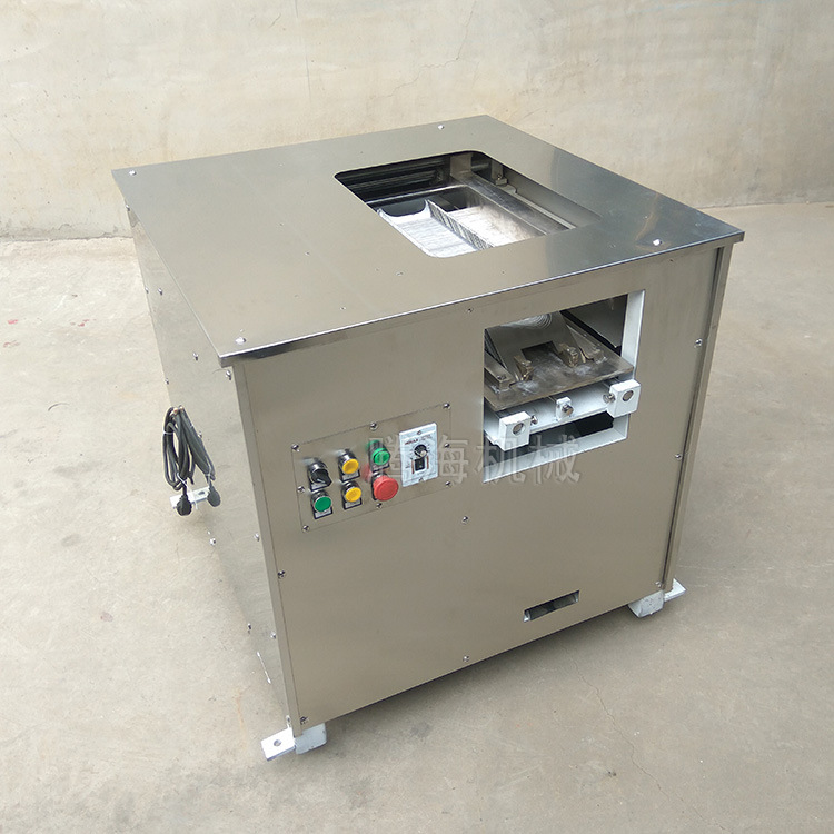 小型斜切鱼片机 黑鱼鲤鱼切鱼片机 多功能全自动斜切鱼片机