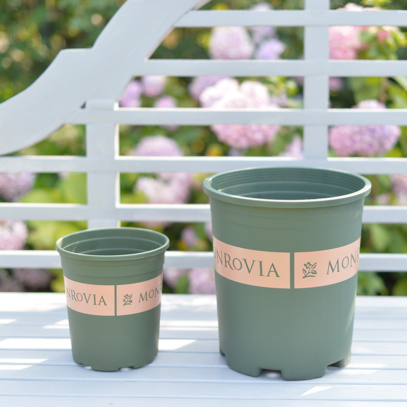 环球加仑花盆圆形塑料花盆月季pp树脂阳台养花种菜矮胖多肉花盆