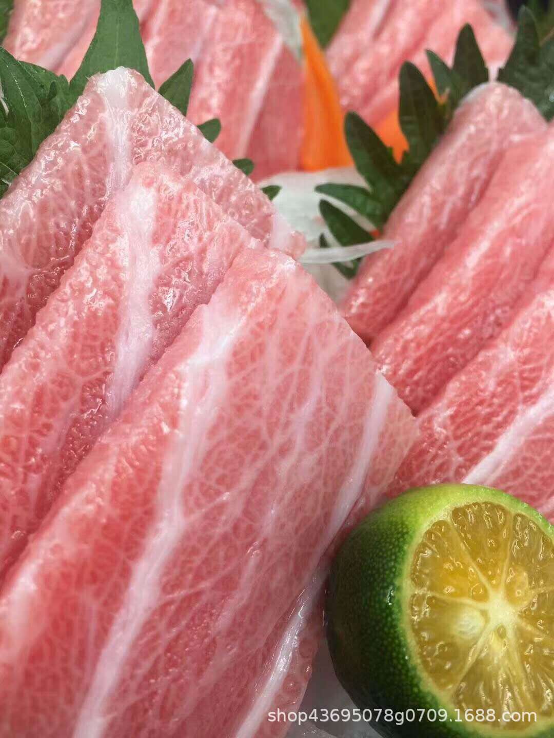 日本蓝鳍金枪鱼吞拿鱼腩大脂大toro刺身腩生鱼腩片中段散500元/斤