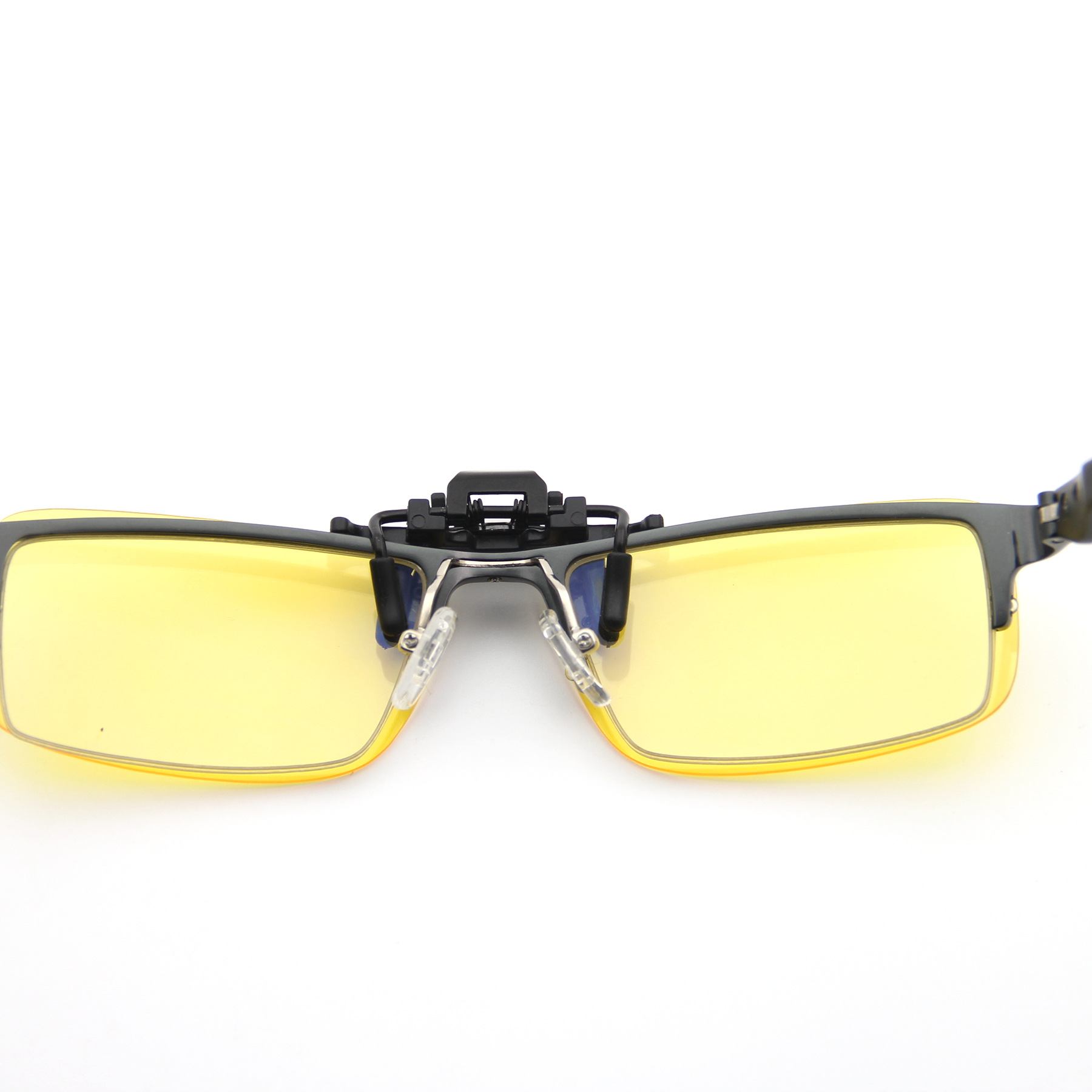 适合阴雨天使用近视眼镜片夜间开车司机夜钓黄色偏光夜视夹片