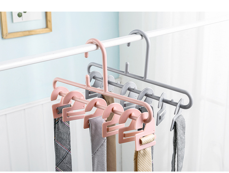可拆卸皮带收纳架腰带挂架衣架钩家用整理架衣柜领带架挂围巾架子