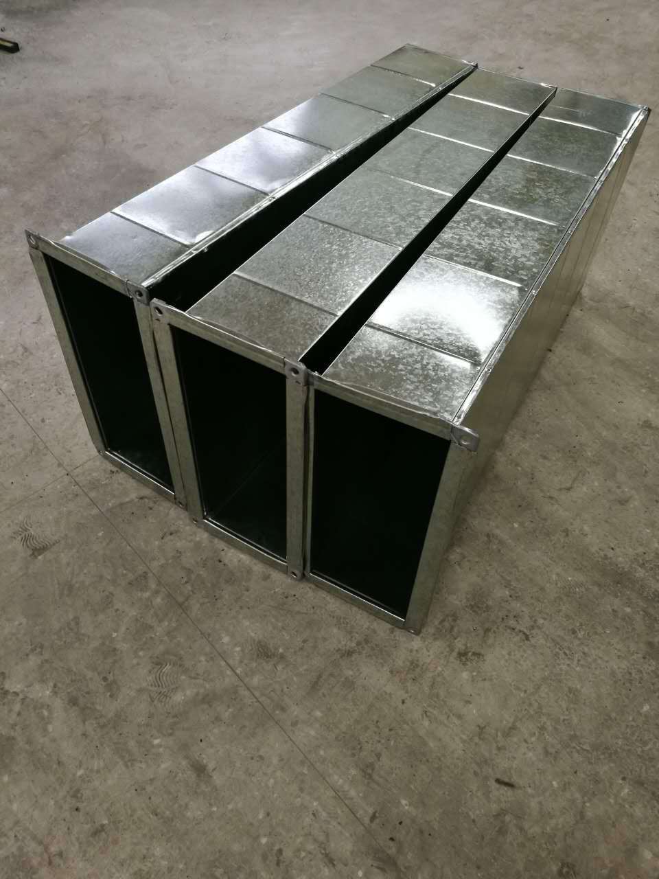 消防排烟工程共板镀锌风管空调矩形共板风管定制加工角钢法兰风管