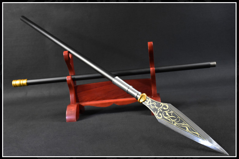 精品霸王枪刀剑十八般兵器长矛红缨枪霸王枪野猪矛武术扎枪未开刃