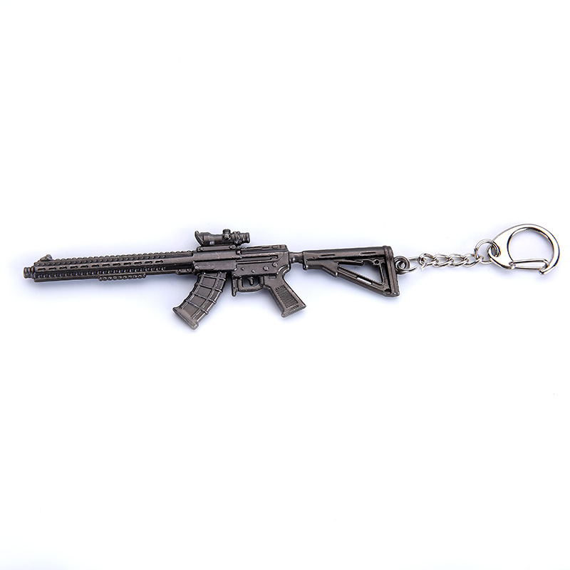 绝地求生大逃杀吃鸡周边金属武器r45信号手枪左轮武器模型钥匙扣