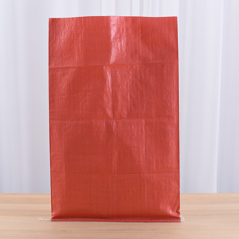 红色塑料编织袋 新料55*95饲料袋 pp金红色包装袋 碳酸氢铵包装