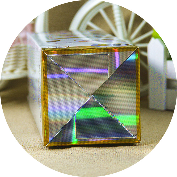 定制化妆品彩盒精华母液包装镭射银高档逆向uv印刷出口包装