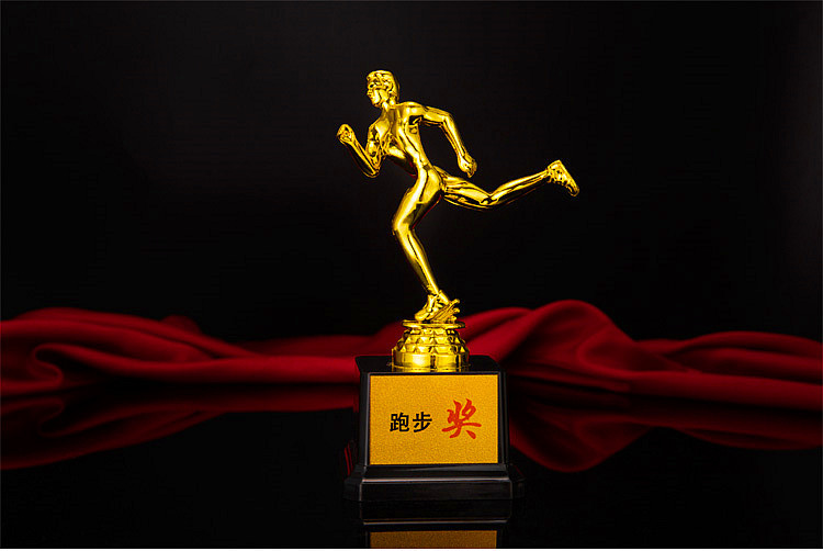 小金人跑步奖杯定制 比赛活动奖品礼品 马拉松奖杯 奔跑吧兄弟