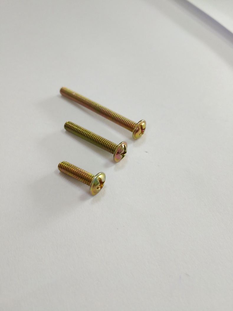 pwm圆头带介机牙螺丝 带垫机牙螺丝钉 m3/m4/m5/m6