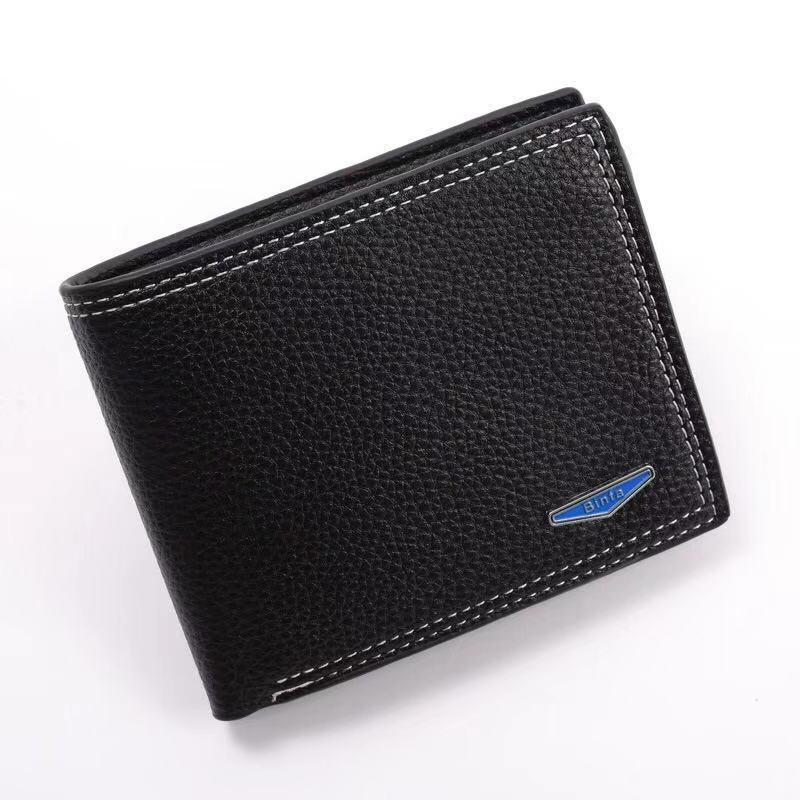 New Men's Business Multiple Card Slots Wallet Wholesale Ultra-Thin PU Leather Waterproof Loose-Leaf Horizontal Wallet Factory Wholesale