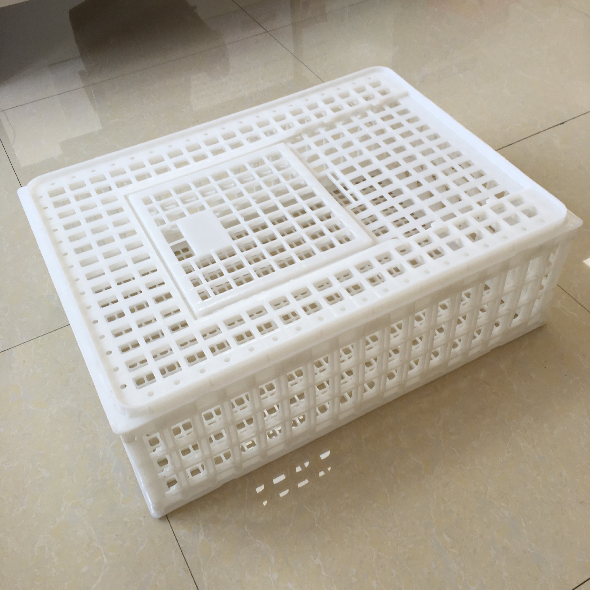 厂家供应塑料成鸡笼活禽塑料大笼子鸭笼子 淘汰鸡鸭鹅运输笼