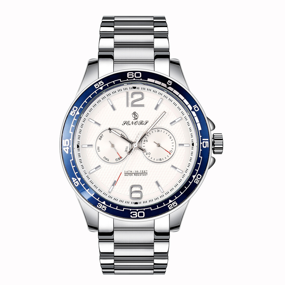 赛娜斯senors跨境专供户外运动防水非机械表多功能男士手表sn098