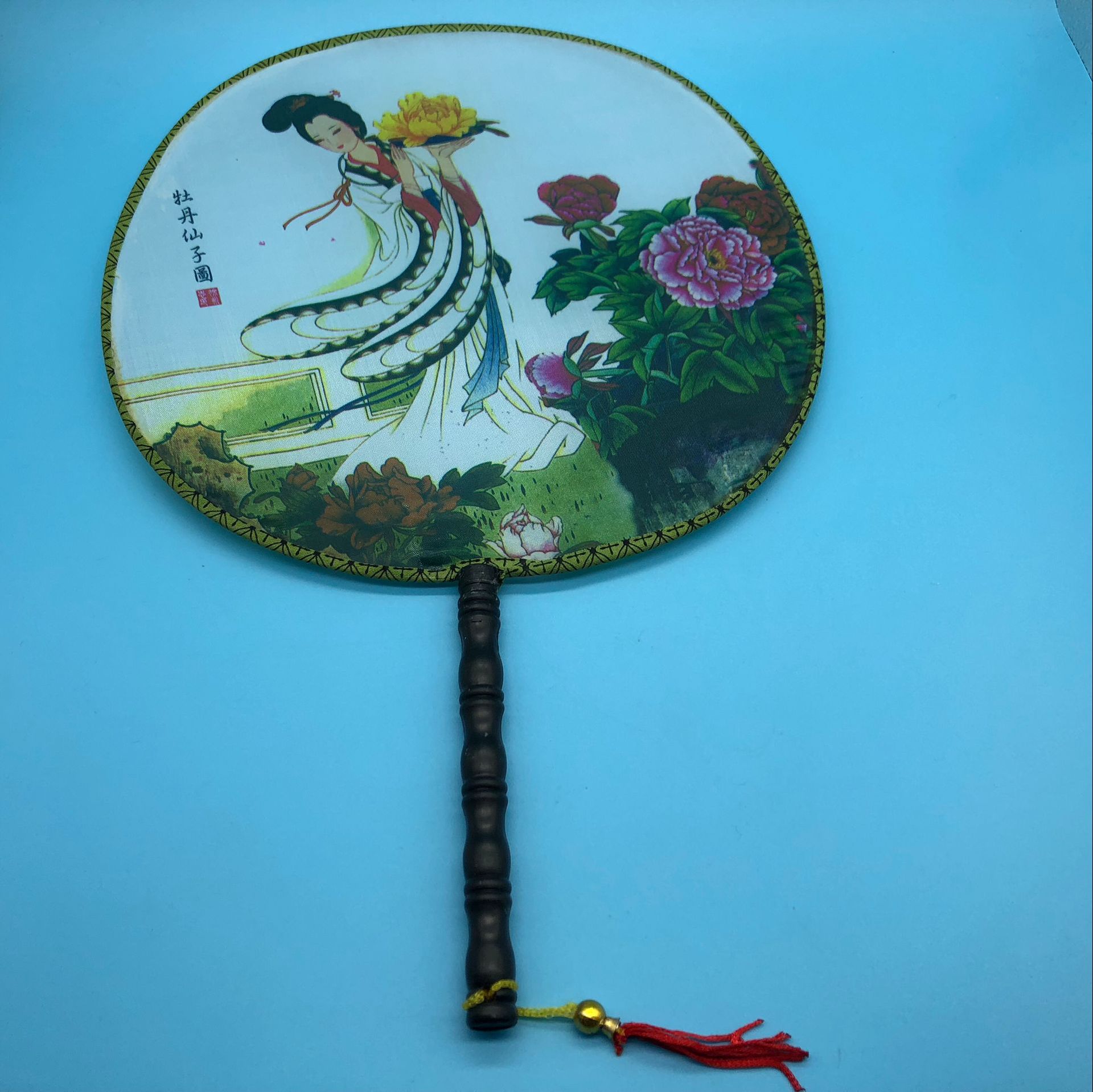 宫廷扇子 古风团扇 大号中国风舞蹈扇 女子文艺圆扇蒲扇2元店货源