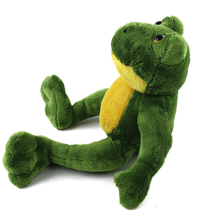 c668新款青蛙王子毛绒公仔 卡通坐姿绿色青蛙毛绒玩具 儿童玩具