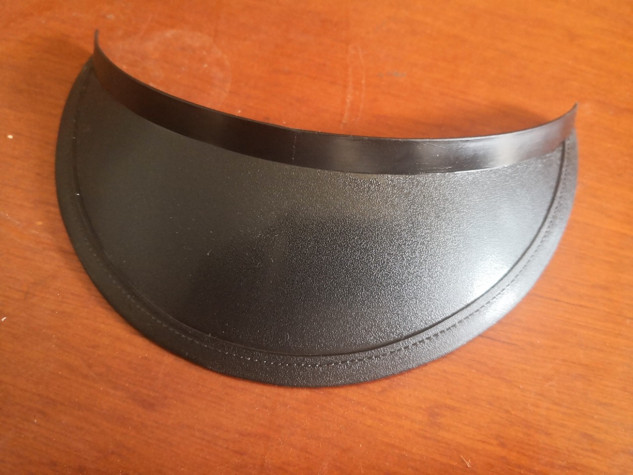 麻点帽檐皮纹帽沿保安帽物业帽舞台演出帽塑料帽眉大檐帽辅料配件