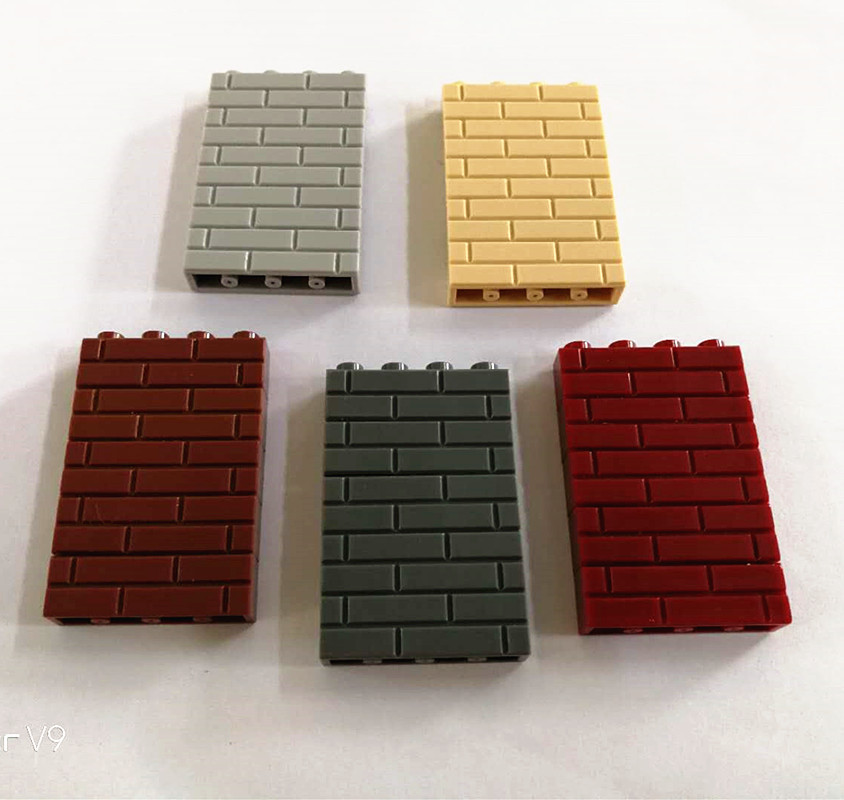 14小颗粒积木墙砖城堡砖墙积木玩具配件兼容积木底板01公斤袋