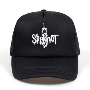 速卖通wish爆款slipknot印花网帽男女时尚棒球帽鸭舌帽透气纯棉帽