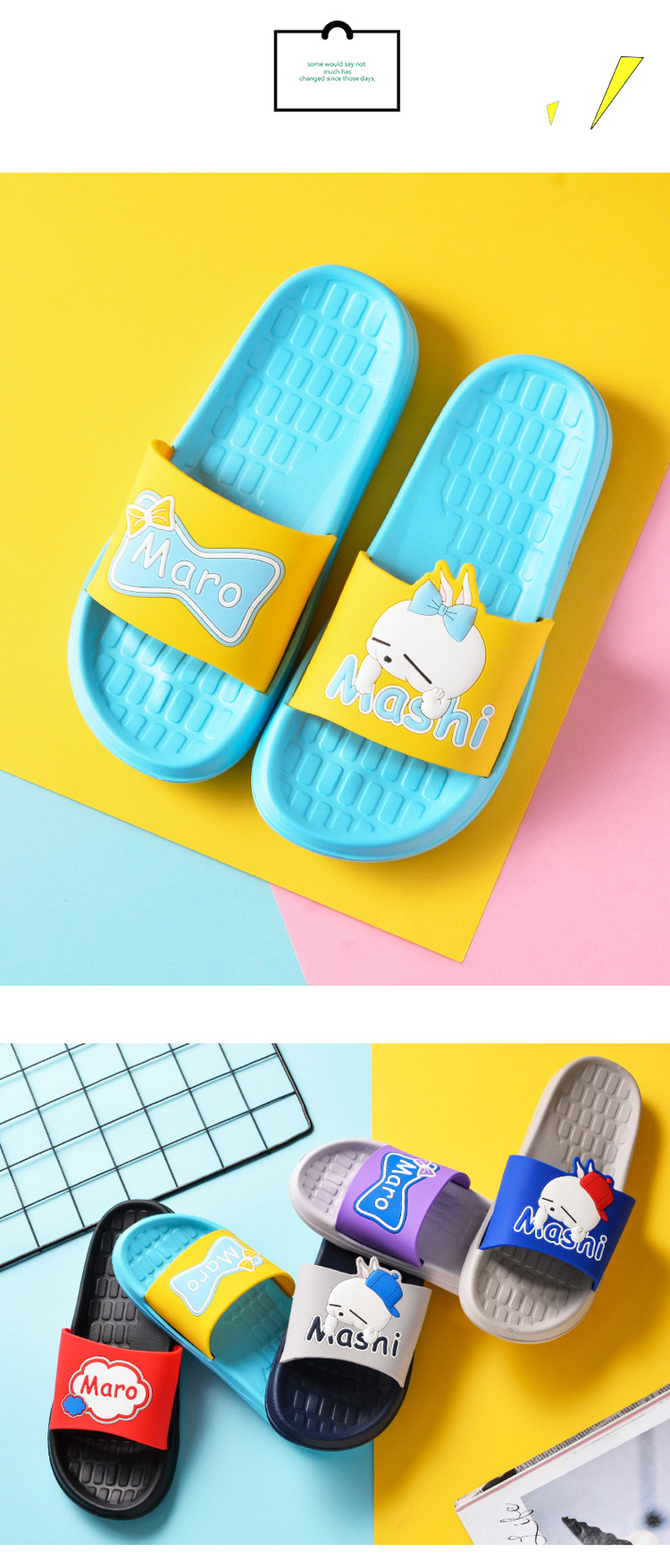 流氓兔卡通凉拖鞋女情侣家居室内浴室防滑厚底软底木地板凉拖鞋男