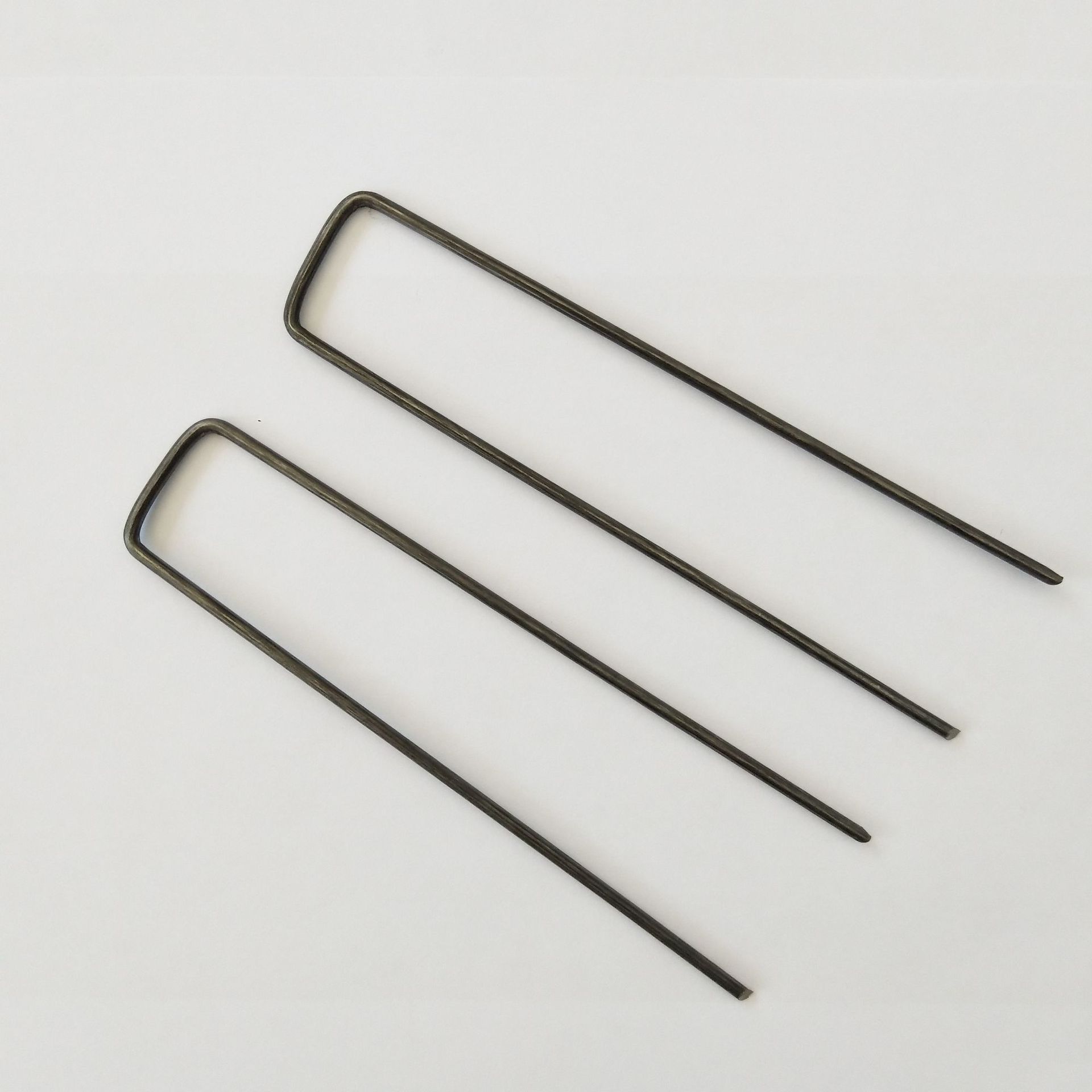 厂家现货加工3mm草皮钉人造草坪地布固定用u型钉固定大棚地膜地钉