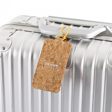 优质PU软木革行李箱挂牌方形旅行托运登机皮革吊牌