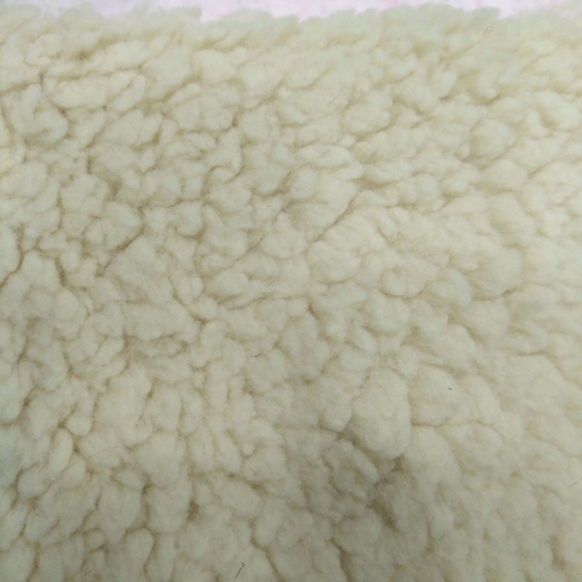 现货供应 棉花绒 抓毛泡泡绒 仿羊羔毛服装鞋材玩具面料